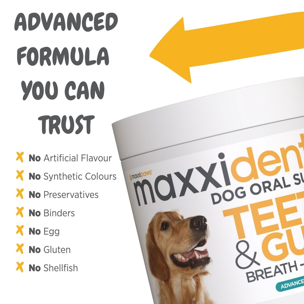 maxxidental dental supplement for dogs advanced formula